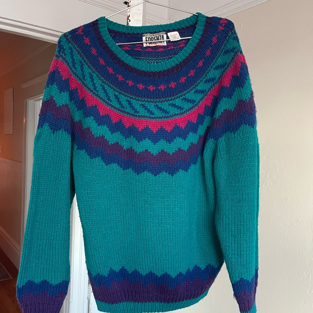 Women's Vintage Ski Sweater